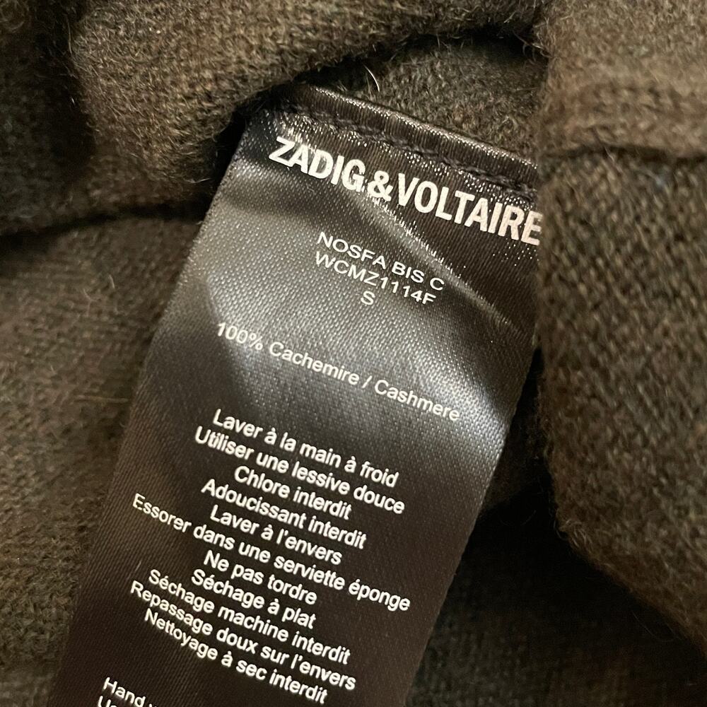 Rare Zadig & Voltaire Cashmere Skull Sweater | Pink Back Graphic, 100% Cashmere - Picture 7 of 7